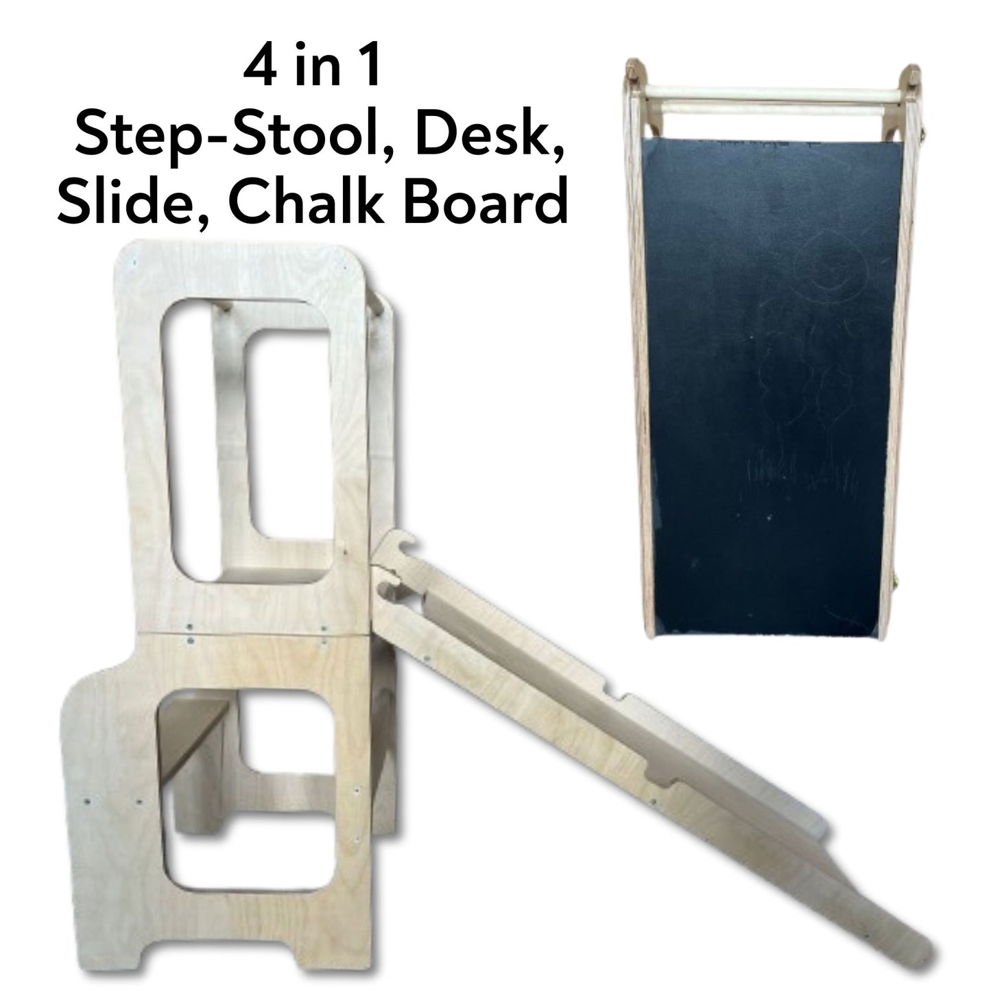 4in1 Creative Tower with Blackboard And Slide by Family-Scl