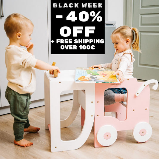 Trolley Kitchen Helper / Learning Table by Family-scl (Sale on Selected Colours)