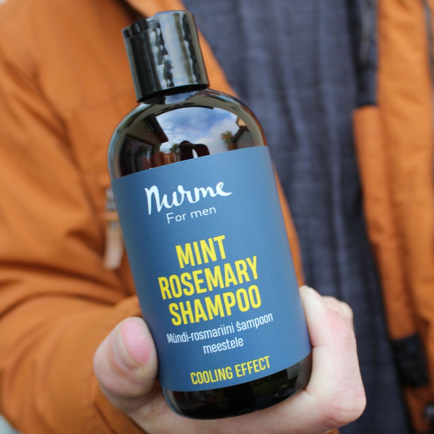 Rosemary and Black Pepper Gift Set - For Men Mint Rosemary Shampoo and Coriander Black Pepper Shower Gel