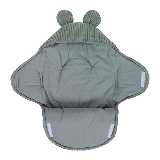 Baby Swaddle with Bear Ears – Olive Green