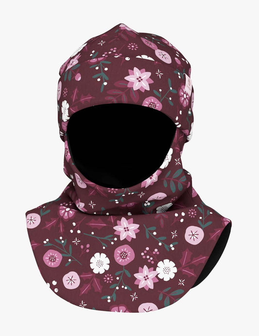 Fleece Balaclava For Kids FERN - Winters Flowers