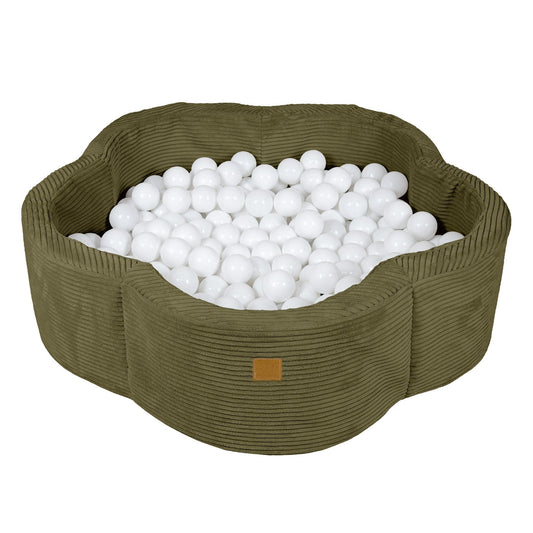 Foam Baby Ball Pit - Aesthetic Khaki Flower