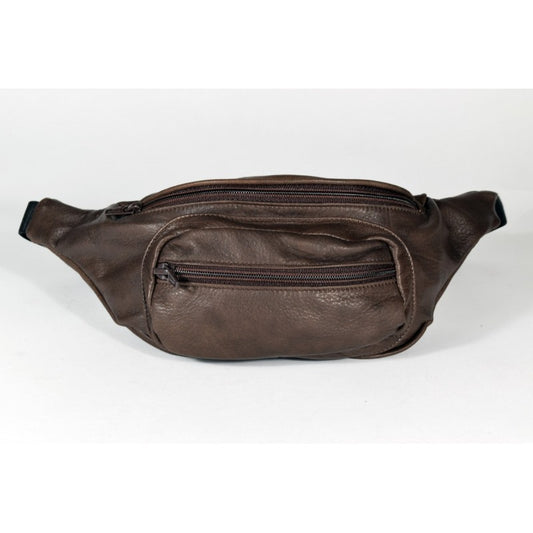 Leather Bum Bag No. 22 - Brown