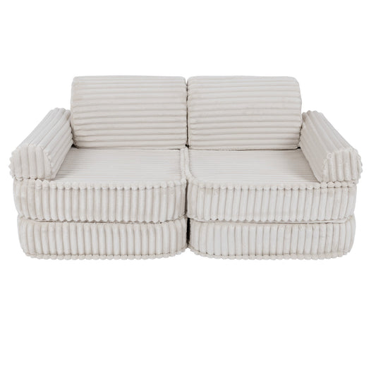 Medium Modular Sofa for Kids - Churros White