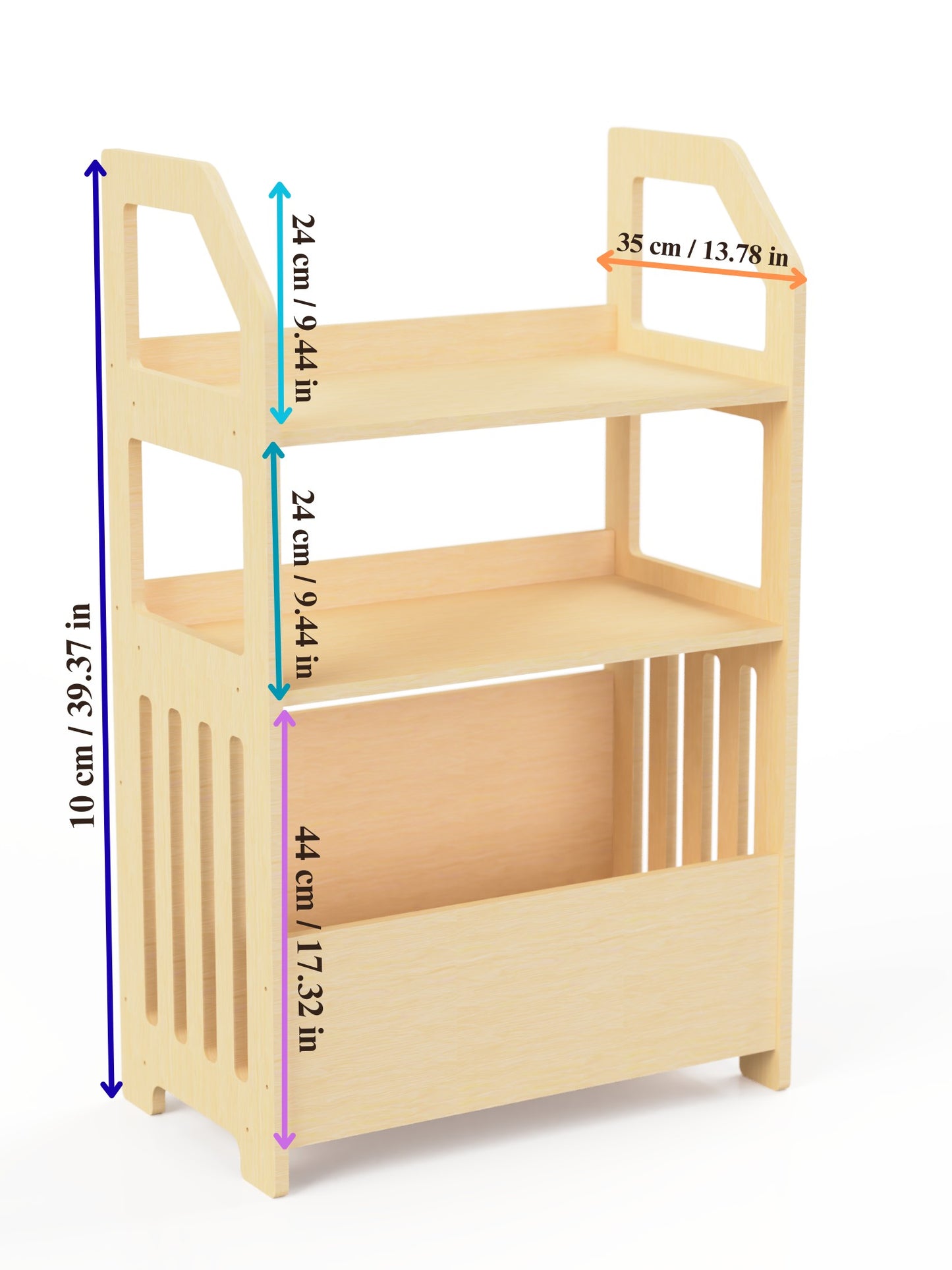Montessori Wooden Shelf for Kids