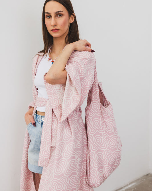 Bamboo Kimono for Women - Rose