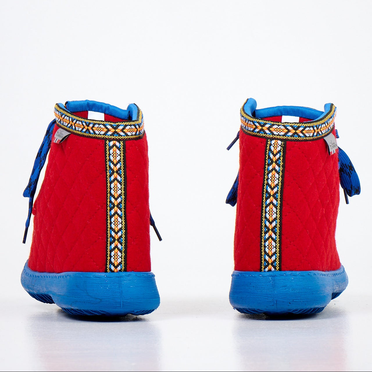 Nesna Lobben Felt Boots - Red