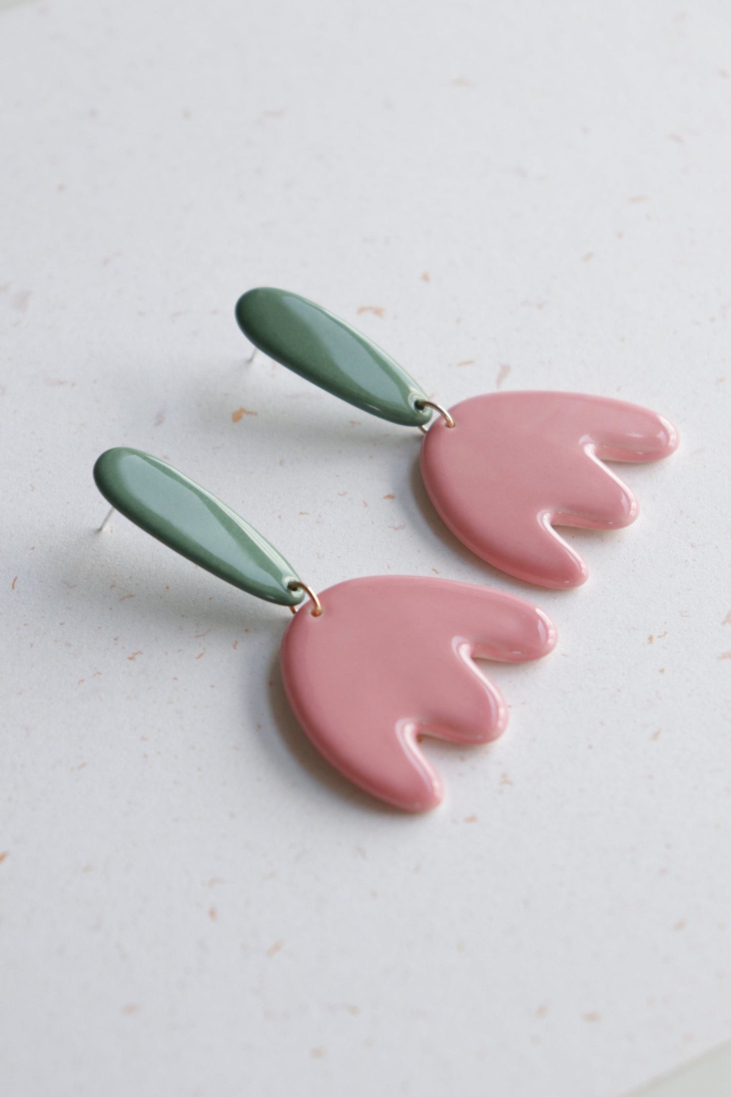Porcelain Tulip Earrings