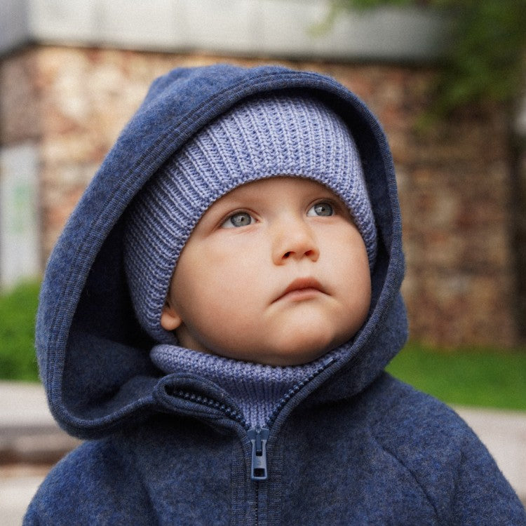 Winter Merino Wool Hat for Kids - Sky Blue