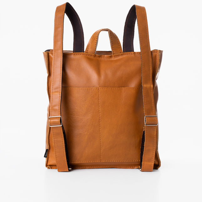 Folk 2 Leather Backpack - Caramel - LoveStyle World