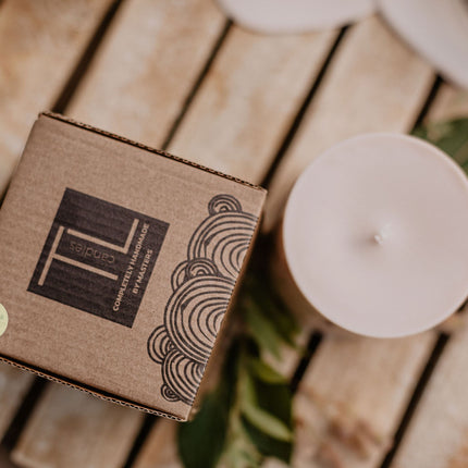 Hand-made Soy Wax Candle with Linden Flower & Honey Scent