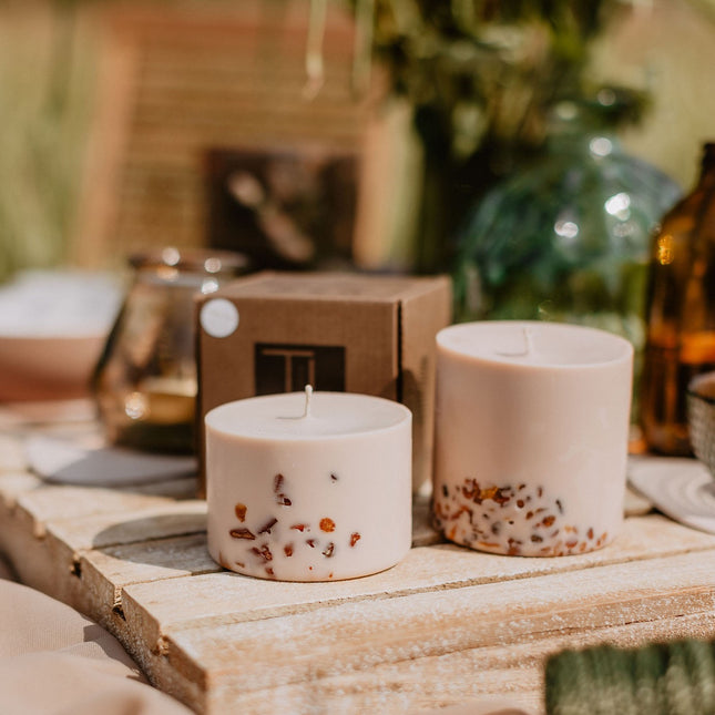 Hand-made Soy Wax Candle with Linden Flower & Honey Scent - LoveStyle World
