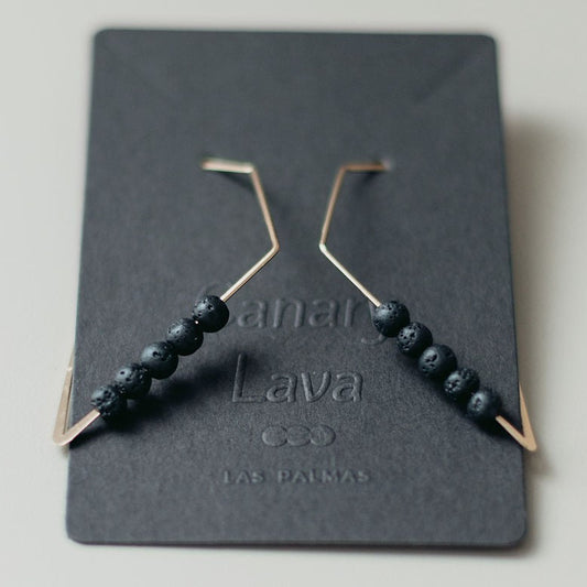 14K Gold Plated Diffuser Earrings - Rhombus