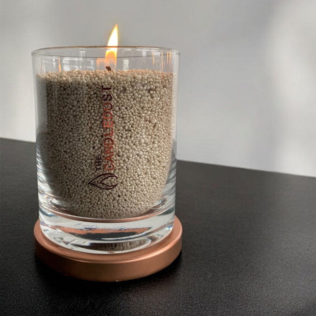 Unscented Powder Candle in Glass - Olive Green 160g