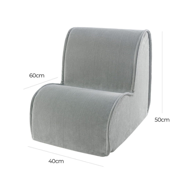 Chair For Children, Corduroy - Grey - LoveStyle World