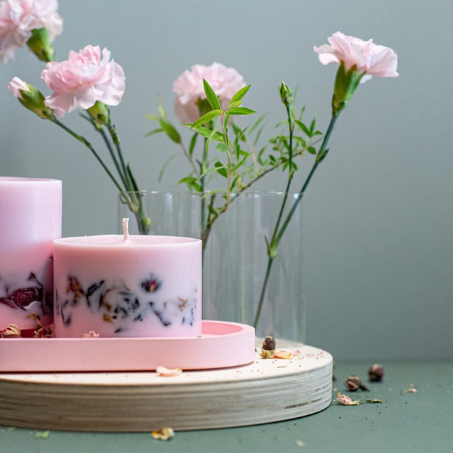 Hand-made Soy Wax Candle with Peony Scent - LoveStyle World