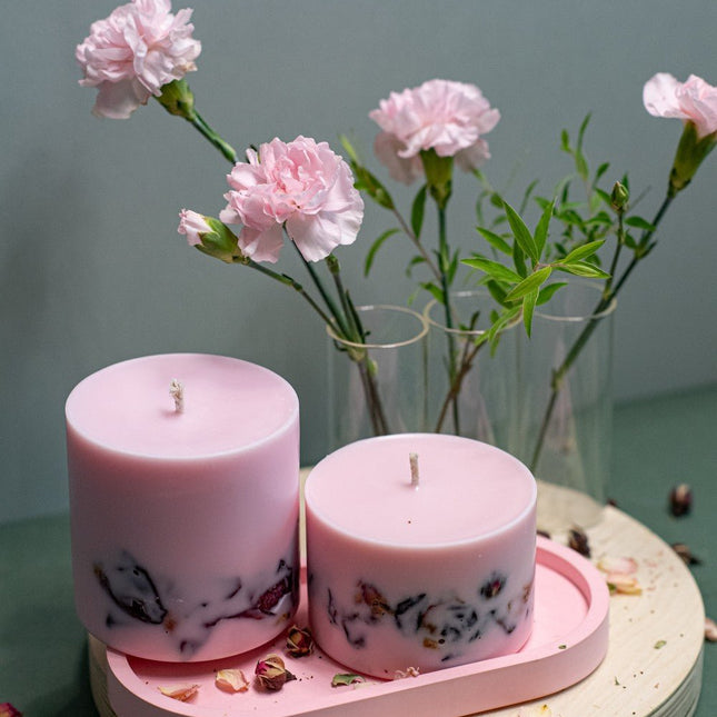 Hand-made Soy Wax Candle with Peony Scent - LoveStyle World