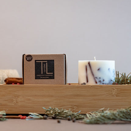 Hand-made Soy Wax Candle with Cinnamon Scent