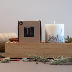 Hand-made Soy Wax Candle with Lavender Scent - Purple