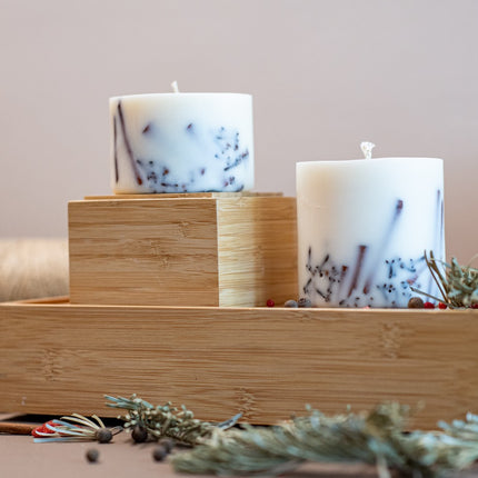 Hand-made Soy Wax Candle with Cinnamon Scent