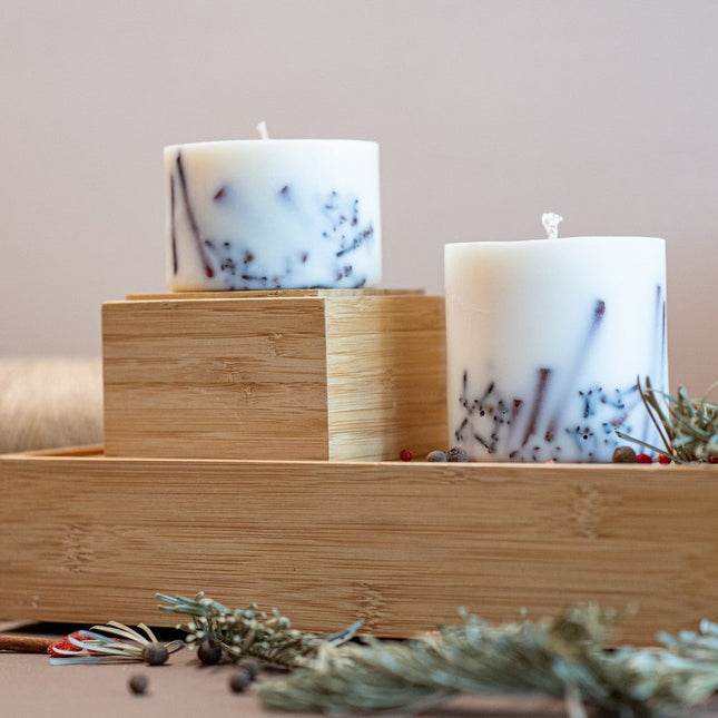 Hand-made Soy Wax Candle with Cinnamon Scent - LoveStyle World