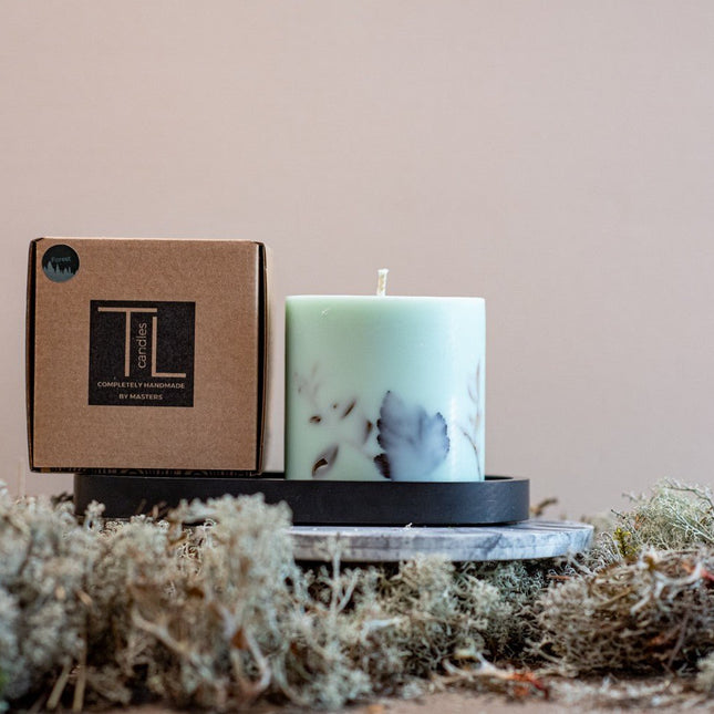 Hand-made Soy Wax Candle with Forest Scent - Mint Green - LoveStyle World