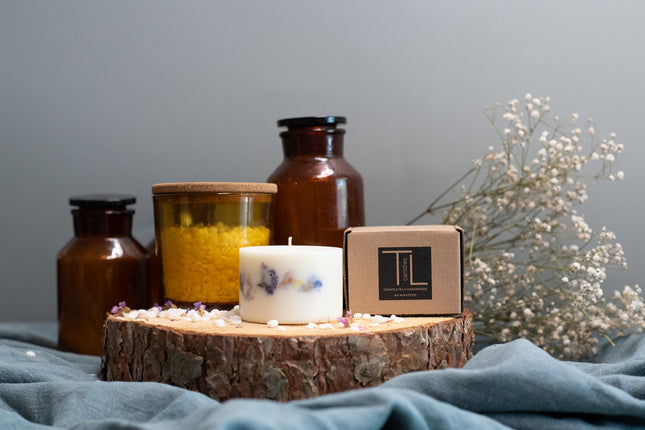 Hand-made Unscented Soy Wax Candle