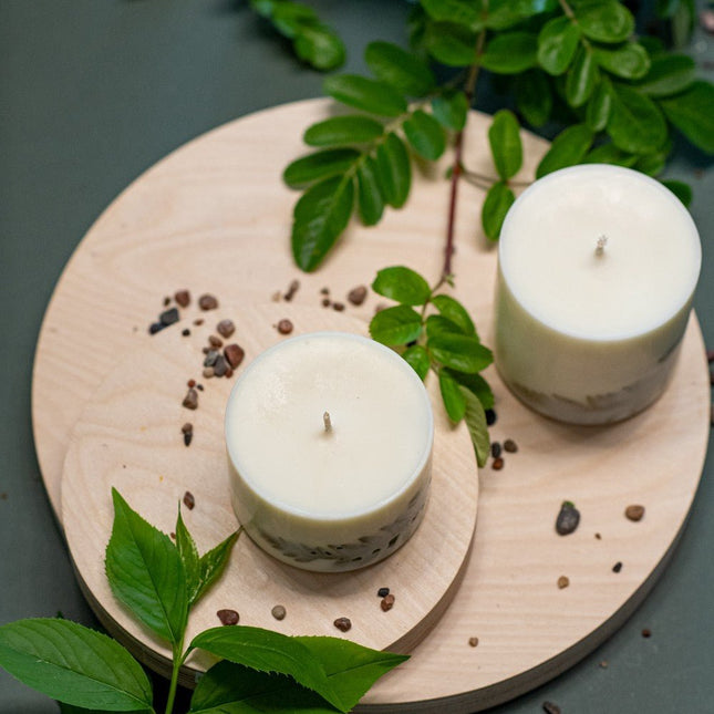 Hand-made Soy Wax Candle with Lemongrass Scent - LoveStyle World