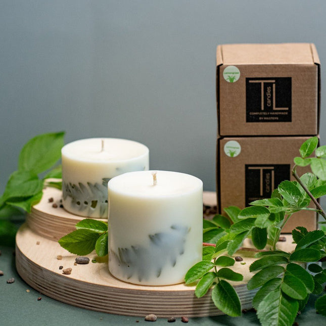 Hand-made Soy Wax Candle with Lemongrass Scent - LoveStyle World