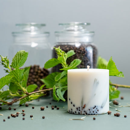 Hand-made Soy Wax Candle with Juniper Scent