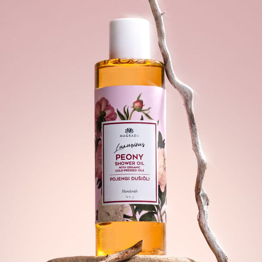 Peony Shower Oil With Organic Fruit Oils - 200 ml