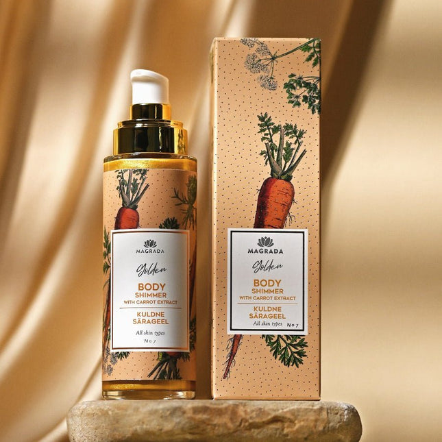 Golden Shimmer Gel With Carrot Extract - 100 ml - LoveStyle World