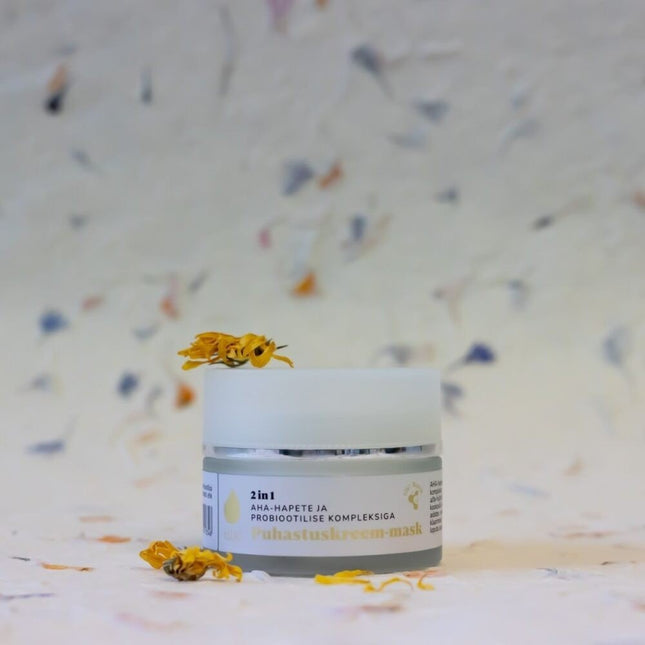 2-in-1 Cleansing Cream-Mask With 10% AHA Acids And a Probiotic Complex, 50ml - LoveStyle World
