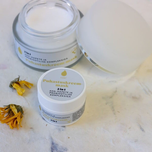 2-in-1 Cleansing Cream-Mask With 10% AHA Acids And a Probiotic Complex, 50ml - LoveStyle World