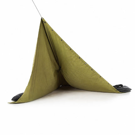 2-in-1 waterproof rain poncho and tent with carry bag
