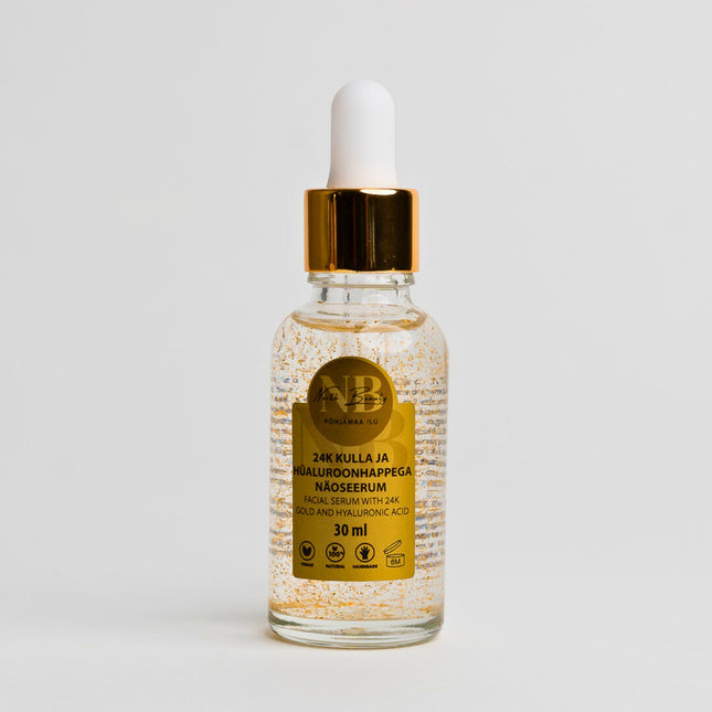 24K Gold and Hyaluronic Acid Face Serum, 30ml - LoveStyle World