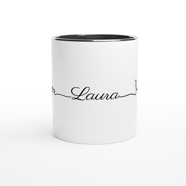 I Love You Personalized Mug 11oz with Accent Colour - LoveStyle World