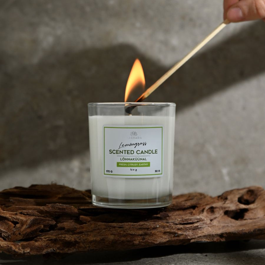Lemongrass Scented Candle - 170 g