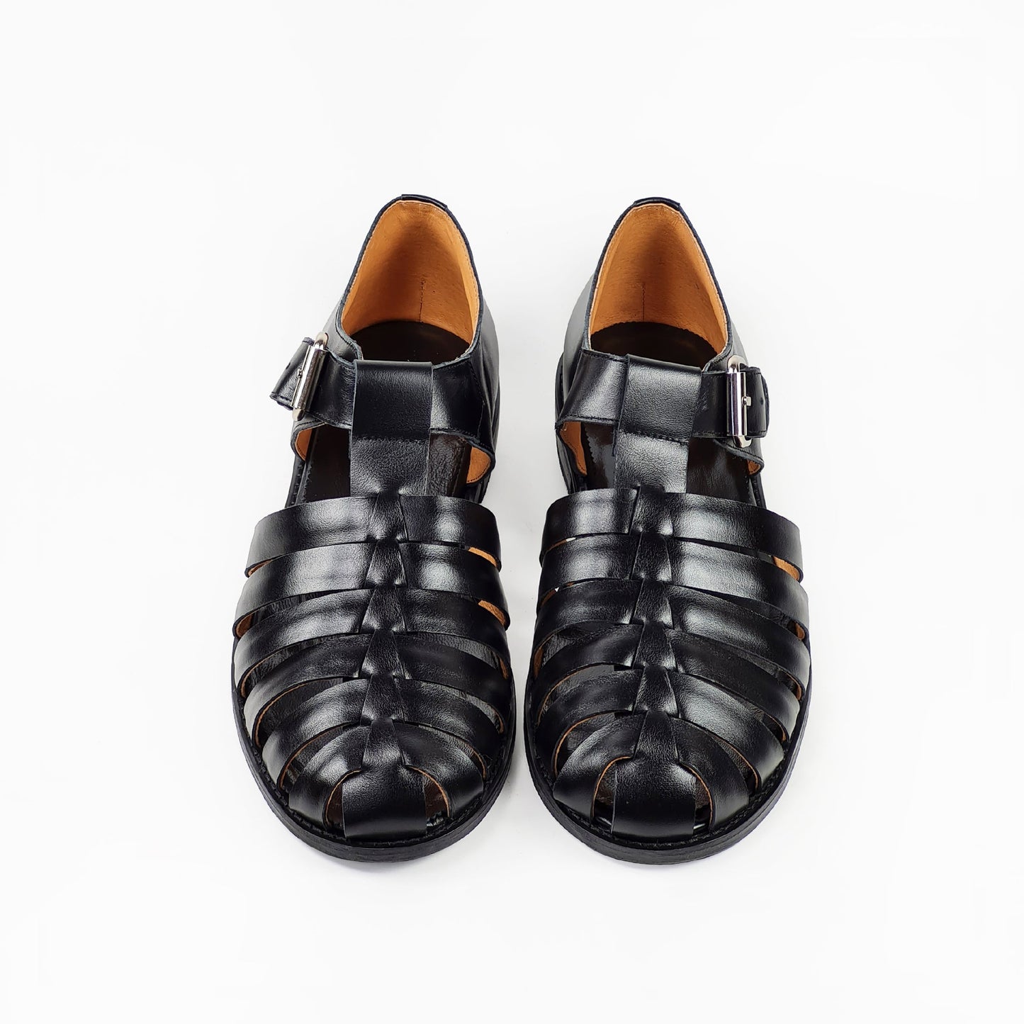 Handmade Leather Fisherman Sandals For Men - Brown