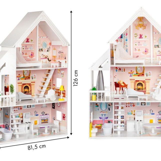 Wooden Dollhouse Liselle with LED Lights
