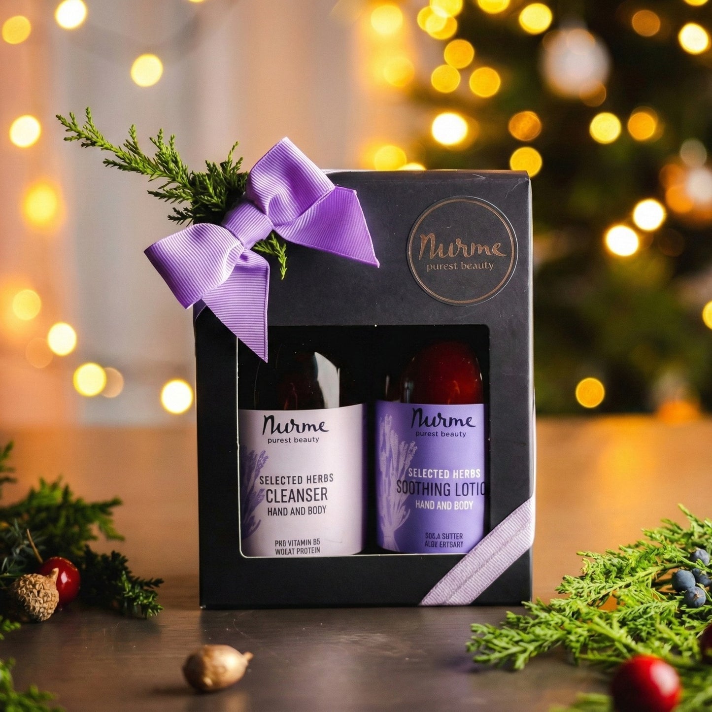 Natural Body Care Gift Set “Enchanting Lavender” shower & hand wash, body & hand lotion moisturizer