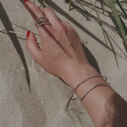 Reef Break Wave Ring - Silver