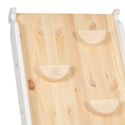 Ladder With a Slide-Climbing Wall - White