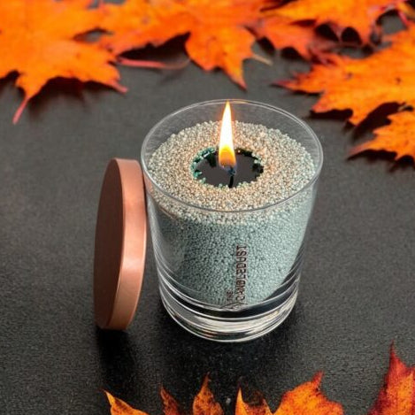 Unscented Powder Candle in Glass - Emerald 160g