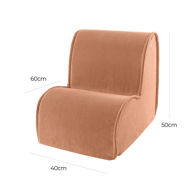 Chair For Children, Corduroy - Brick - LoveStyle World