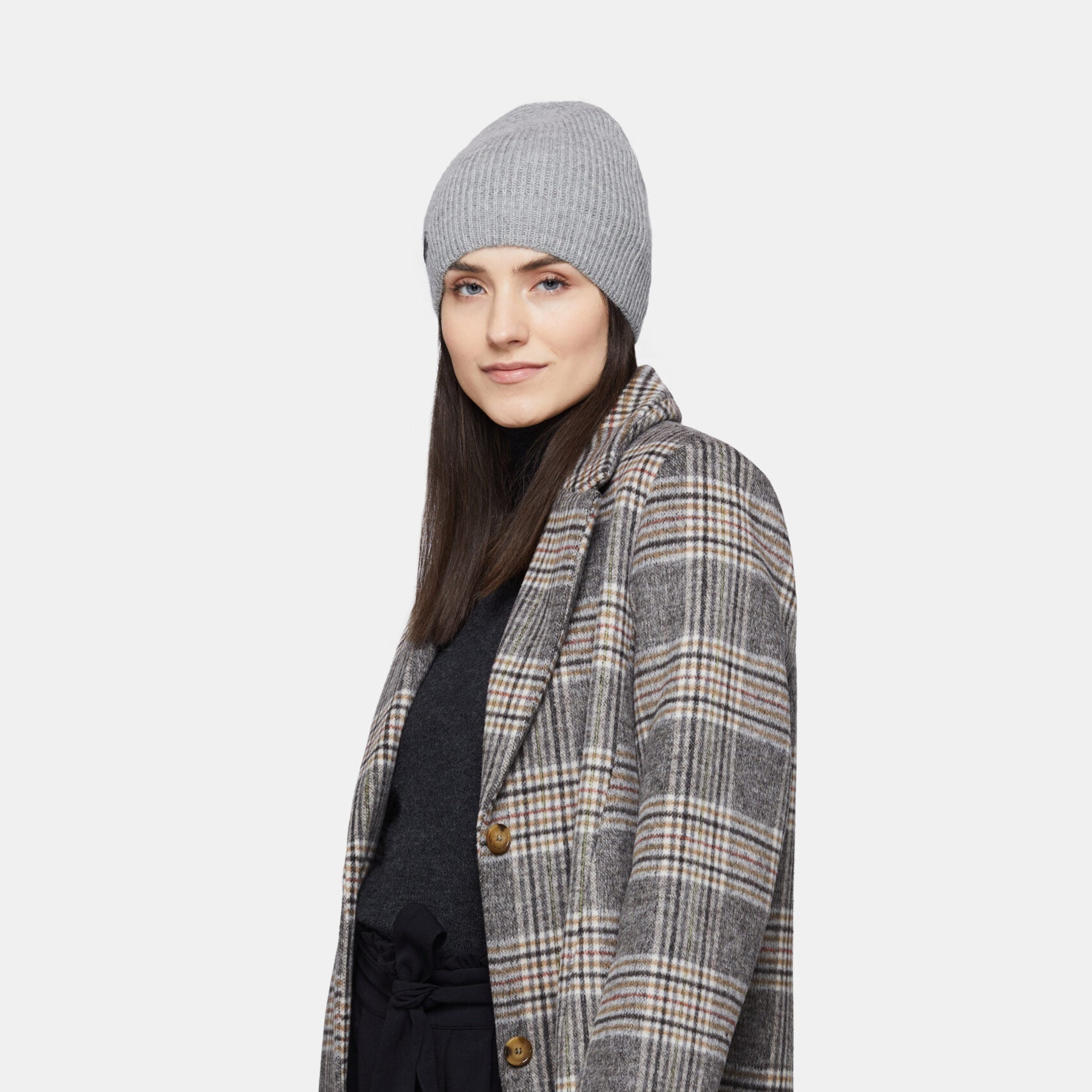 Natural Baby Alpaca Wool Fisherman's Rib Beanie