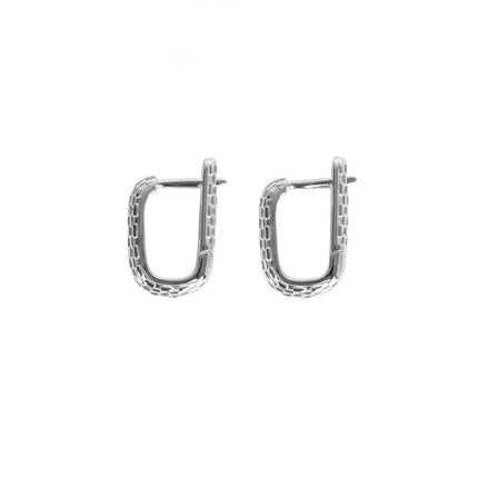 Honey Bee Hoopy Earrings - Rose Gold and Silver