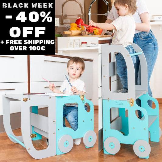 Car Kitchen Helper / Learning Table by Family-Scl (Sale on Selected Colours)