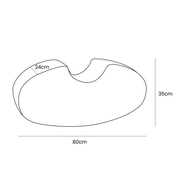Bean Shape Foam Module - Velvet Turquise - LoveStyle World