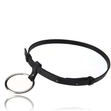 Black Leather Belt O
